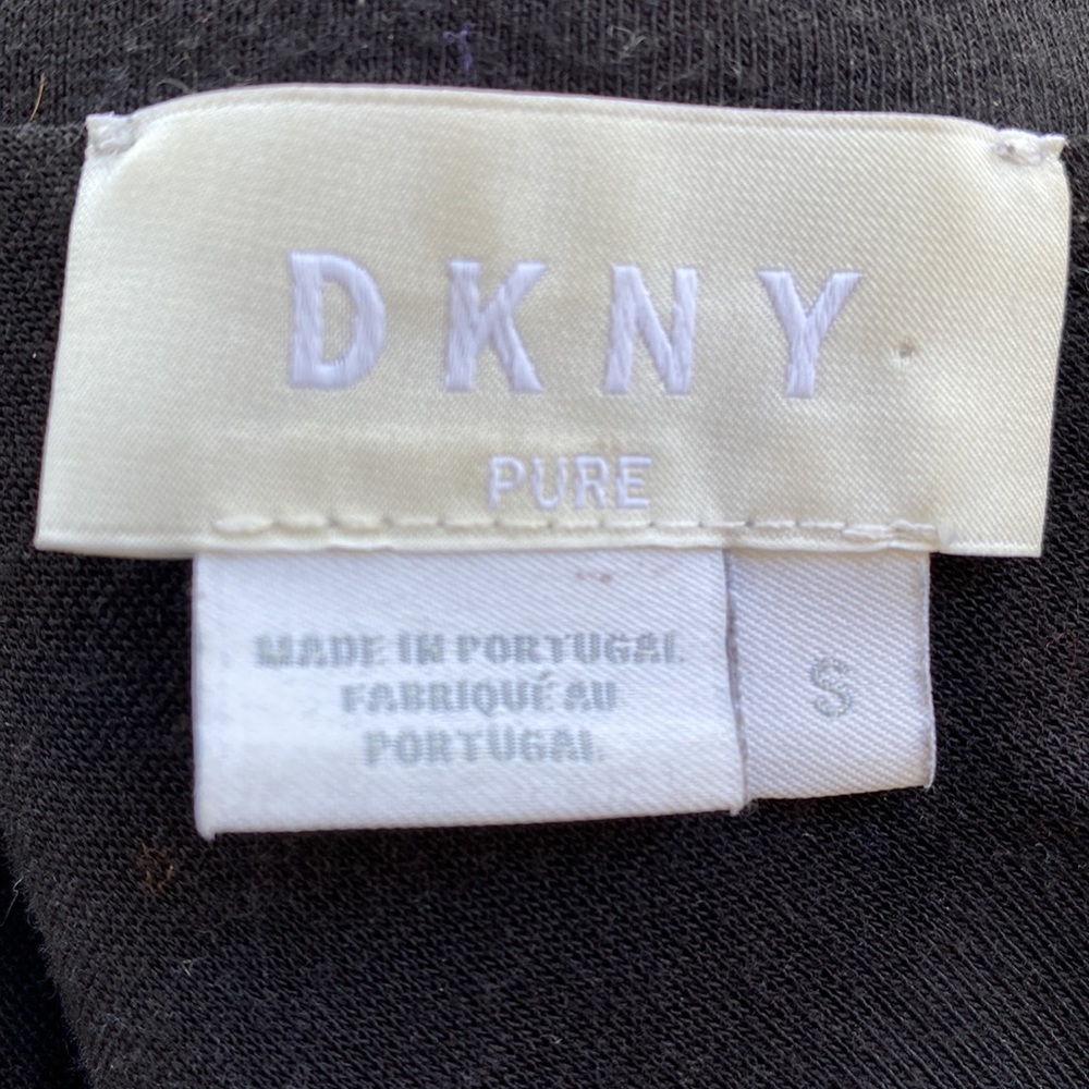DKNY Pure from Bloomingdale’s black lyocell blend dress w/overlay slits on sides - Picture 8 of 15